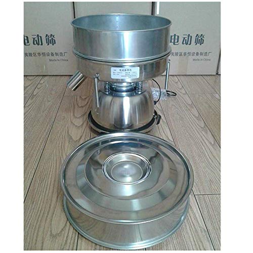 Electric Automatic Sieve Shaker Vibrating Sieve Machine Food Industrial Stainless Steel Sifter For Granule Powder Grain (60 Mesh 0.3Mm) #TOP6