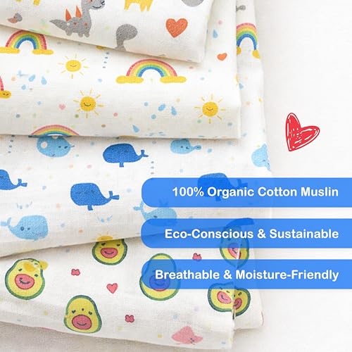 Image of Kidbea Baby Girl Dresses | Muslin Frock for Girls Summer Wear | Soft Breathable Cute Printed Frock with Tie-Up Closure