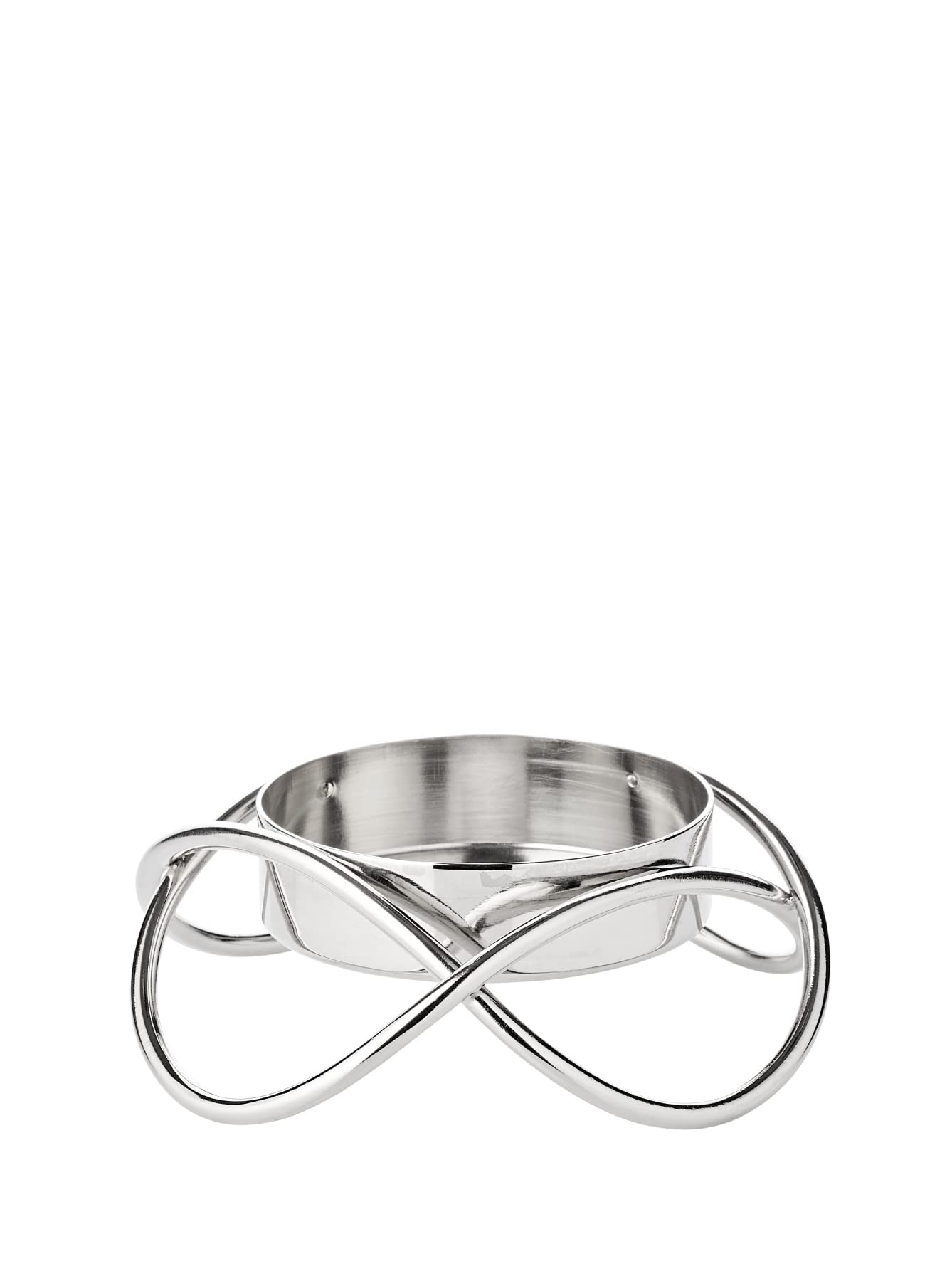 EDZARD Set di 2 candelieri Bastia S, acciaio inox lucidato a specchio, diametro 10 cm, altezza 3 cm, per candele a pilastro diametro 6 cm, ideale per portacandelite Cornelius di EDZARD