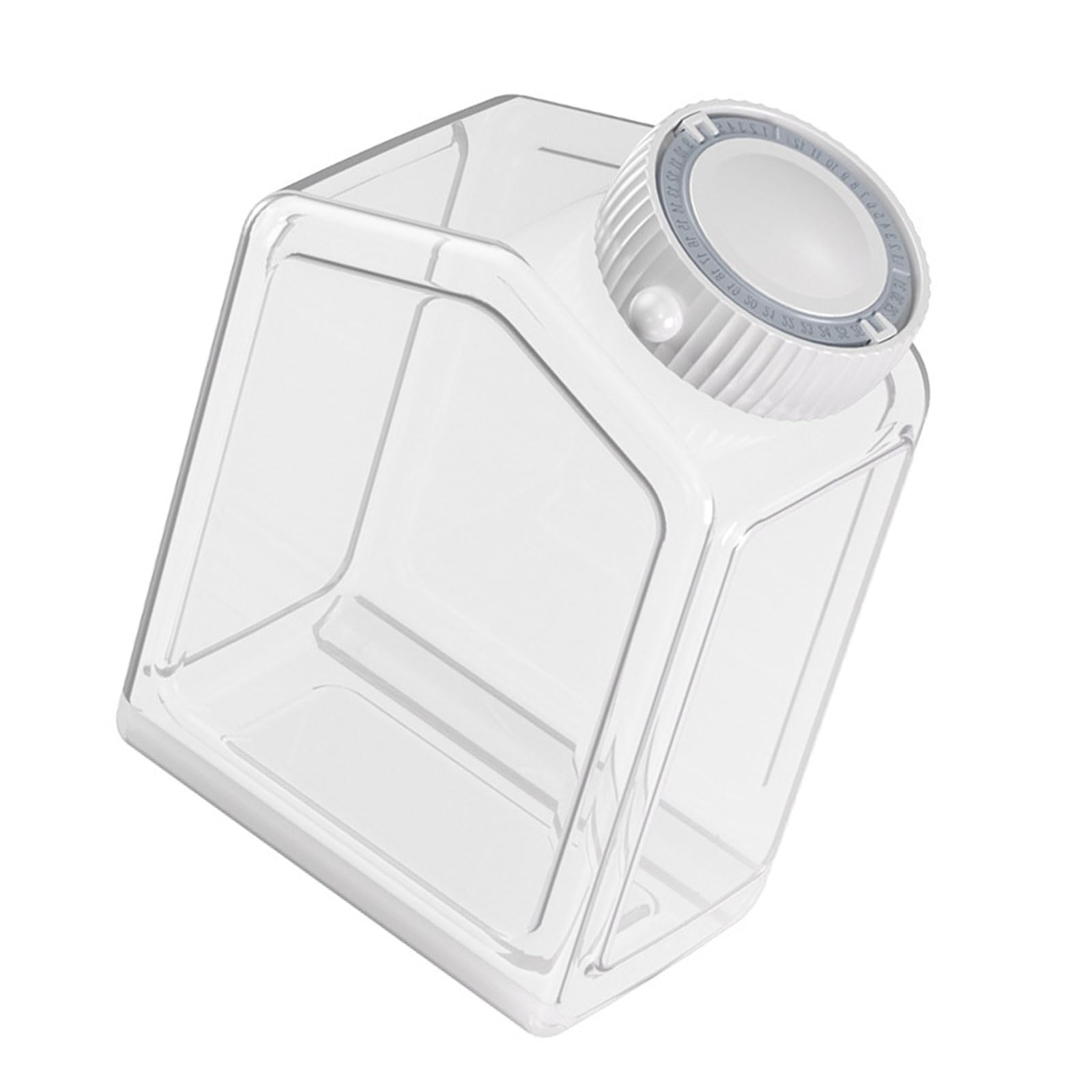 APGLSXY Clear Transparency Food Storage Container with Timer Sealed Leakproof Lid for Kitchen Organization Sealed Food Storage Jars with Timer