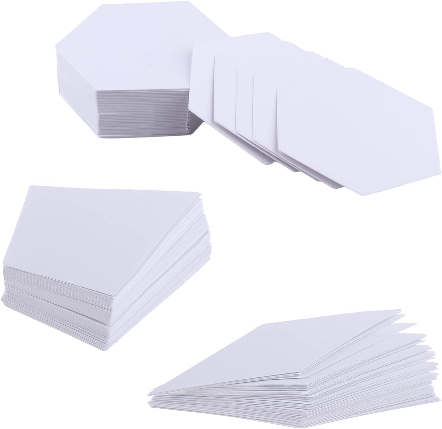 300Pcs Paper Quilting Templates English Paper Piecing DIY Patchwork Sewing Crafts