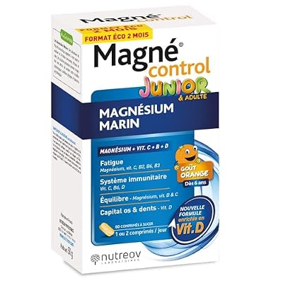 Nutreov Magnécontrol Magnésium Marin Junior & Adulte 60 comprimés