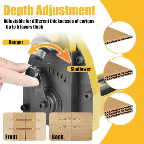 HB3518 Manual Carton Closing Stapler, 16 Gauge 1-3/8-Inch Crown, 3/4-Inch Length Carton Staples, Carton Stapler, Corrugated Carton Staple Gun for Closing Cartons Folding Boxes by China-top Silver - Image 4