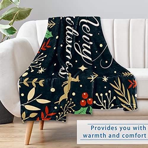 Couverture douce de Noël pour canapé et camping chic 150x100 - 7