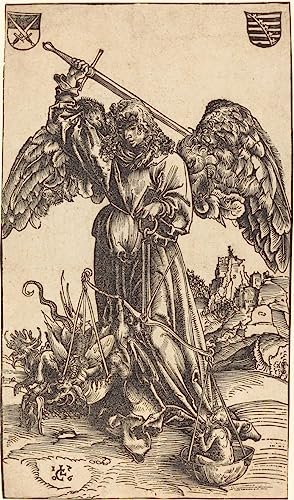 Affiche Toile L'Archange Lucas Cranach Impression Reproduction Art Portrait 60x90cm
