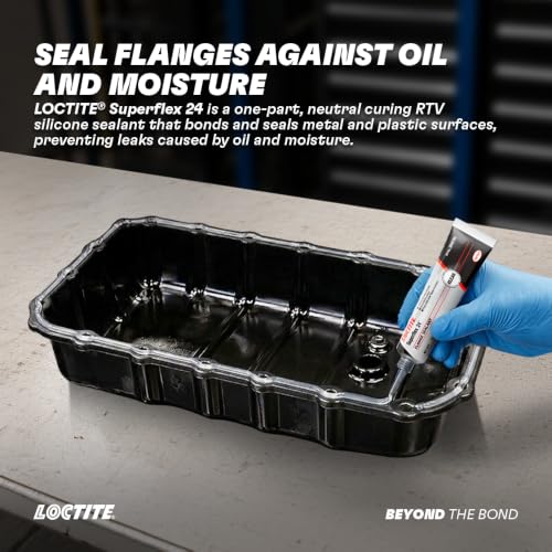 Image of LOCTITE Superflex 24 RTV Silicone Adhesive Sealant 15g (Pack of 8) | Clear Neutral Cure, One-Part, Non-Corrosive & Non-Sag | Oil Resistant | For Automotive & Industrial Sealing, Gearboxes, Pumps & Gasketing