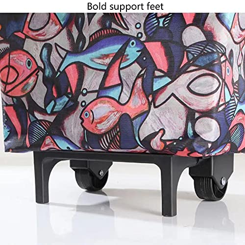 TTWLJJ Einkaufstrolley Klappbare Sackkarre Multifunktionale wasserdichte Einkaufstasche Mit Großer Kapazität… – Bild 7