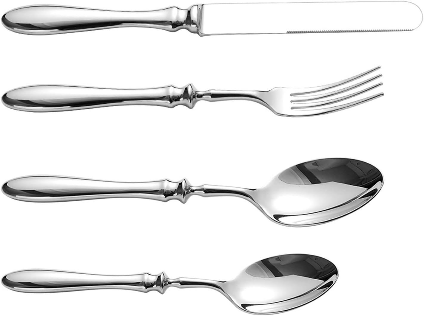 カトラリーセット,食器セット | ステンレス製ナイフ フォーク スプーン 洋食器セット ステーキカッター付き 食事 ランチ カレッジ