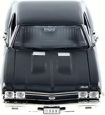 Welly 1968 Chevy Chevelle SS396 29397-1/24 Scale Diecast Model Car (Black)