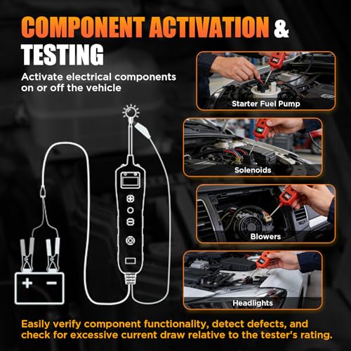 CMTOOL Power Circuit Probe Tester, 9-30V Test Light Automotive, Car Fuse Tester, Voltage Tester 0.3V-70V, Circuit Breaker Finder, Component Activation Tool by CMTOOL - Image 7