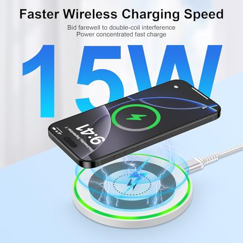 Chargeur induction 15W pour charger simultanément sans câble Pixel et Galaxy - 2