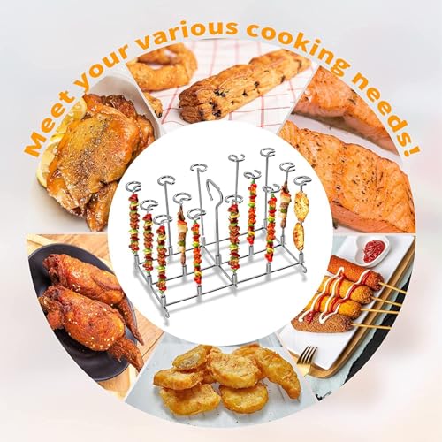 Brochettes pour friteuse à air chaud support acier inoxydable RoseFlower