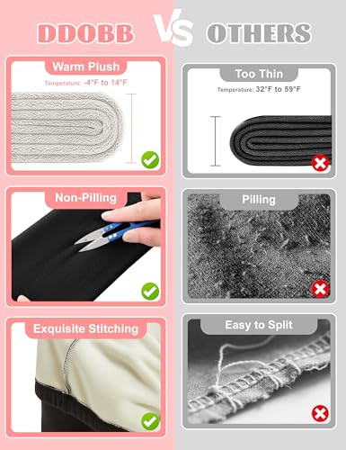 Girls Fleece Lined Leggings Black Winter Thermal Warm Clothes Running Thick Pants Cold Weather for Kids 5-13 Years2