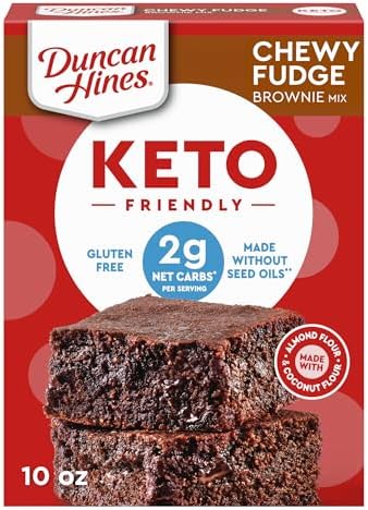 Duncan Hines Keto Friendly Brownie Mix, Chewy Fudge, 10 oz.