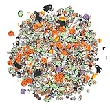 BGM Creations 2,000 Piece Halloween Polymer Clay Slices for Slime Supplies, DIY Nail Art, Halloween Craft Embellishments