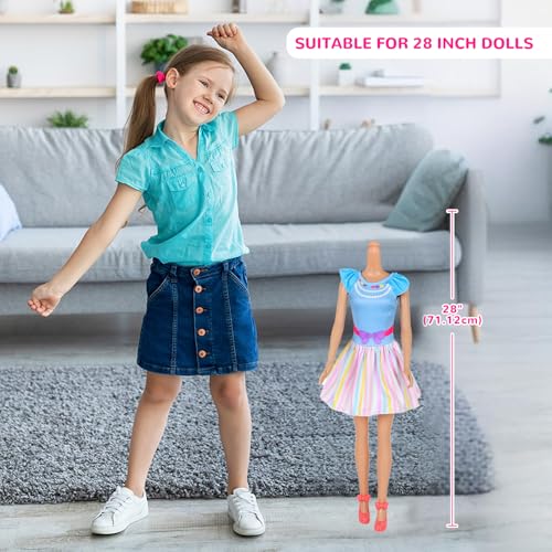 ZITA ELEMENT 3 Sets Fashion 28 Inch Girl Doll Clothes Dress Outfits - Quality Casual Wear Clothes Set for 28 Inch Girl Doll Clothing (Doll and Doll Shoes are NOT Included)