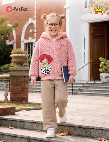 Image of Disney Girl /Boy Fleece Jacket Zipper Sherpa Fuzzy Hoodie Winter Coat 2-13Y