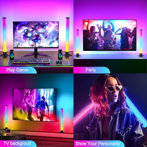 Lampe d'ambiance 360° pour salon avec synchronisation musique