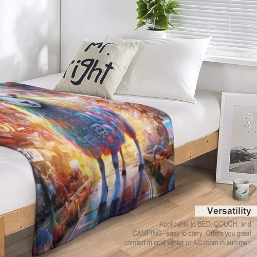 Couverture canapé mouton mignon en flannel pour soirées cocooning
