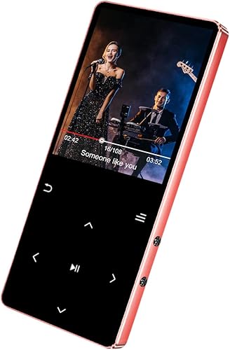 Mp3 Player Bluetooth with Speaker,HiFi Sound Music Player with Bluetooth,FM Radio, Recorder, E-Book, Support up to 128GB  Portable Digital Mp3 for