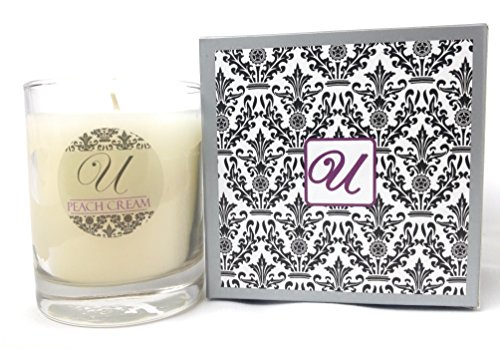 Unrivaled Candles | Candles With Jewelry Inside | Jewelry Candles | Gift Candles | Ring Candles | Surprise Candle | Gifts For Women Valued At $10 To $10,000 | Peach Cream 14 Oz Container #TOP22