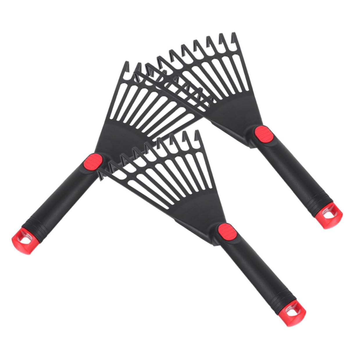 Kisangel 3 Sätze Gartenrechen Bausatz Stand Werkzeug Schwimmbad Zusammenklappbar Gartenarbeit Gartenbedarf Rasenpflege Rechen Für Die Blumenzucht Rechen Mit Stiel Plastik Black 3 Stücke * 3