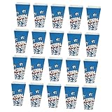 TOVINANNA 100個 小型ポップコーン容器 折りたたみ式紙製ポップコーンボックス 軽量耐油パーティー用 映画鑑賞やフェスティバルに