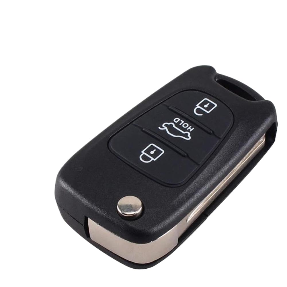 Funda Plegable con 3 Botones para Llave remota Compatible con I20 I30 I35 IX20 IX35