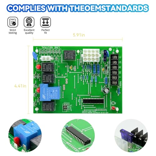 Upgraded 50A55-743 Furnace Control Circuit Board OEM Replacement for Amana/Goodman Furnace Control Board PCBBF112S 0130F00005S B18099-26,Goodman Furnace Replacement Control Board,Goodman Furnace Parts by BruyanXuan - Used condition - Image 4