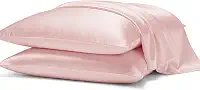 Kit 2 Fronhas Cetim Anti-frizz Seda Alto Brilho Par (Rosa-claro)