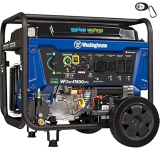 Westinghouse Outdoor Power Equipment 14500 Peak Watt Dual Fuel Home Backup Portable Generator, Remote Electric Start, Transfer Switch Ready, Gas and Propane Powered