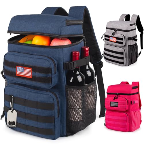 Tactical Backpack Cooler,Soft Lightweight Leakproof Cooler Backpack,Insulated Cooler Bag,Portable Soft Cooler Bag Waterproof for Beach, Travel, Camping, Picnic, Hiking by ATRIPACK - Used condition - US$35.94