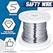 Zonon Stainless Steel Safety Wire .040, 541ft / 165m 304 Steel Twist Bailing Picture Hanging Wire Rope Metal Lock Tie Security Cable for Repairing Motorcycles Dirt Bike Grip Tie Thing for Home