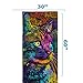 Dawhud Direct Colorful Cat Plush Cotton Beach Bath Pool Towel - Super Soft for Men, Boys, Girls & Kids - Wolf Print 30