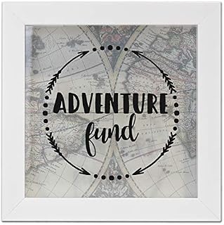Lawrence Frames 8x8 Adventure Fund White Shadow Box Frame