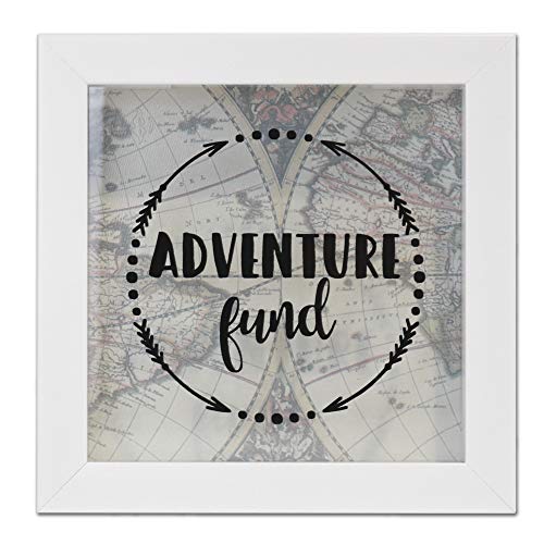 Lawrence Frames 8x8 Adventure Fund White Shadow Box Frame