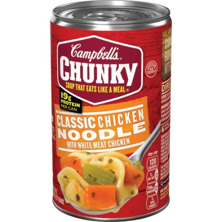 Miniatura 3 de Campbell's Chunky Soup, fideos clásicos de pollo, 18.6 onzas (2 latas)