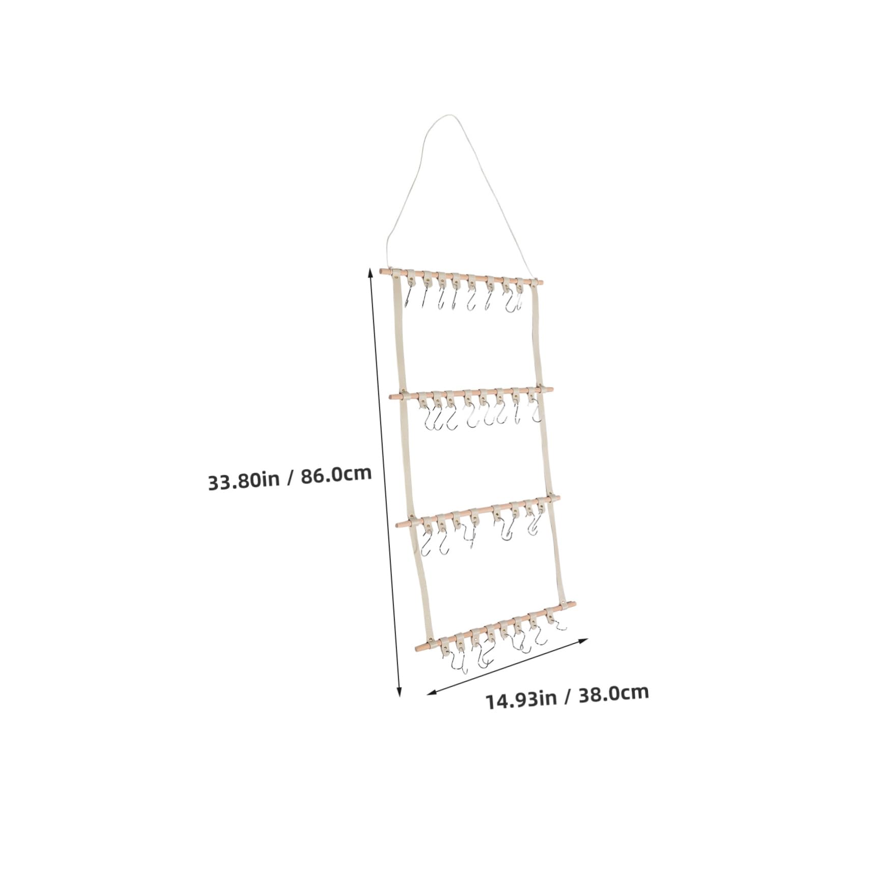 PRETYZOOM Wall Mounted Storage Rack for Stylish Bow Holder Hair Clips Organizer Decorative Hair Accessory Display for Rooms