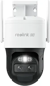 REOLINK TrackMix LTE - 4G Cellular Security Camera Outdoor, No WiFi Needed, 4K PTZ Camera with Auto Tracking, 6X Hybrid Zoom, Wireless Solar Powered, Color Night Vision with Spotlight, AI Detection asin的图片