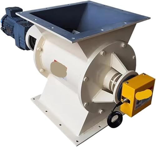 Small aluminum air lock rotary gate valve