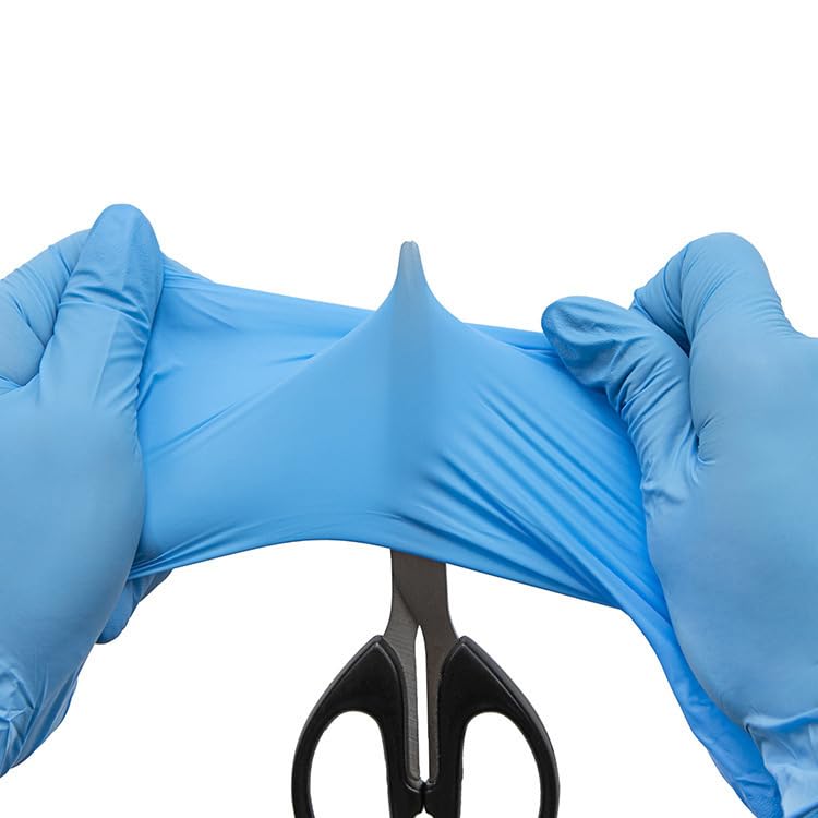 1000 (10x100) Guanti usa e getta Nitrile blue long 30 cm Guanti monouso da Medi-Inn varie grandezze Colore: blu - medium