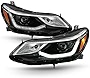 ACANII - For 2016-2018 Chevy Cruze Projector Style w/LED DRL Headlight Headlamp Head Light Lamp- Driver & Passenger Side