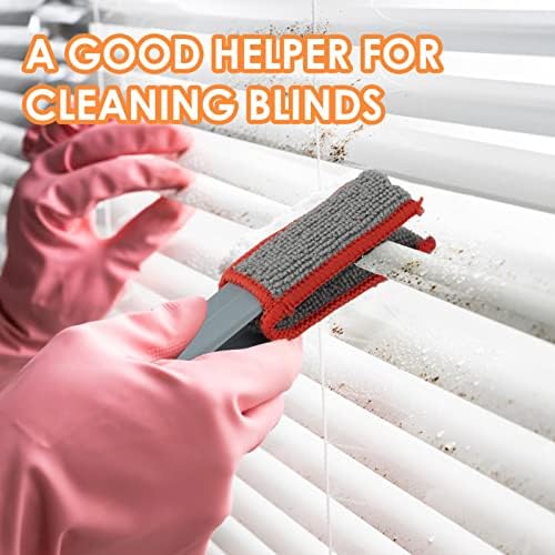 DRAMBOR venetian blind cleaner Tool, 2PCS Venetian Blind Duster, Detachable Duster for Blinds Suitable for Blinds, Car Air Outlets, Dashboards, Keyboards, Seat Cracks, etc.