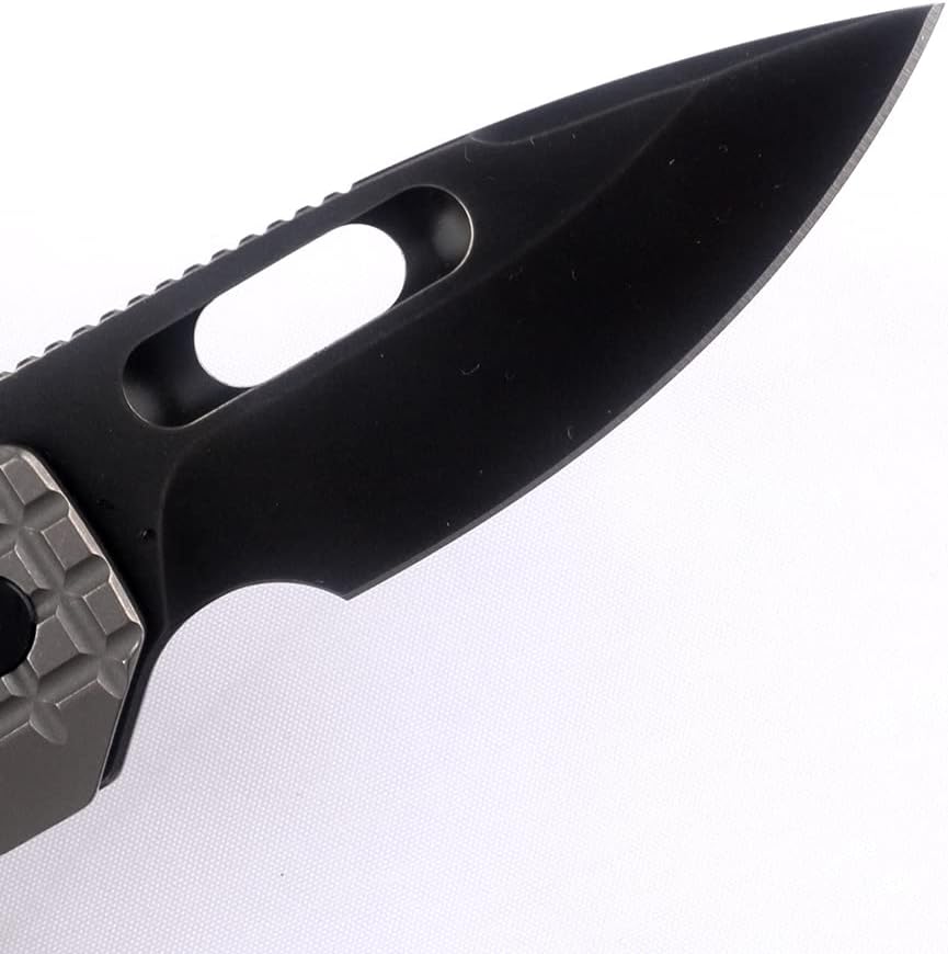 blade M390, pocket clip with titanium alloy handle. Folding Knife Outdoor Camping Mountaineering Knife, EDC Unisex