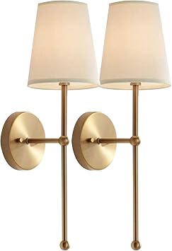 Wall Lights Battery Operated Sconce Set of 2,not Hardwired Fixture,Battery Powered Wall Sconce with Remote Dimmable Light Bulb,Easy to Install Not Wires,for Bedroom, Lounge, Farmhouse