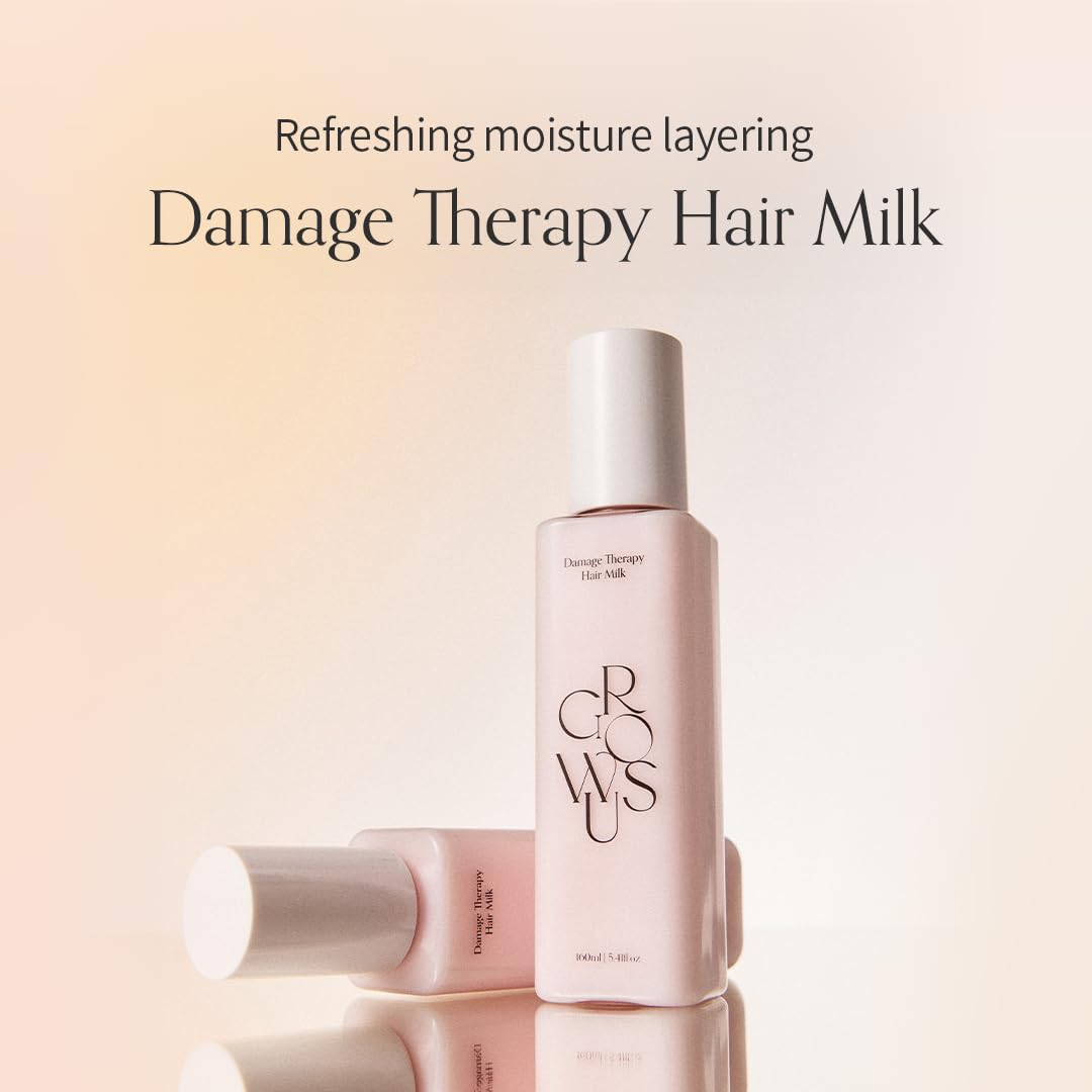 GROWUS Damage Therapy Hair Milk Leave-In Essence, 5.41 fl oz