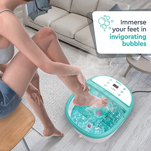 Foot Spa Foot Bath Massager – Feet Soaking Tub With Heat - Foot Bath With 6 Shiatsu Massage Rollers, Callus Remover, Adjustable Time & Temperature – Stress Relief And Sooths Tired Feet #TOP3