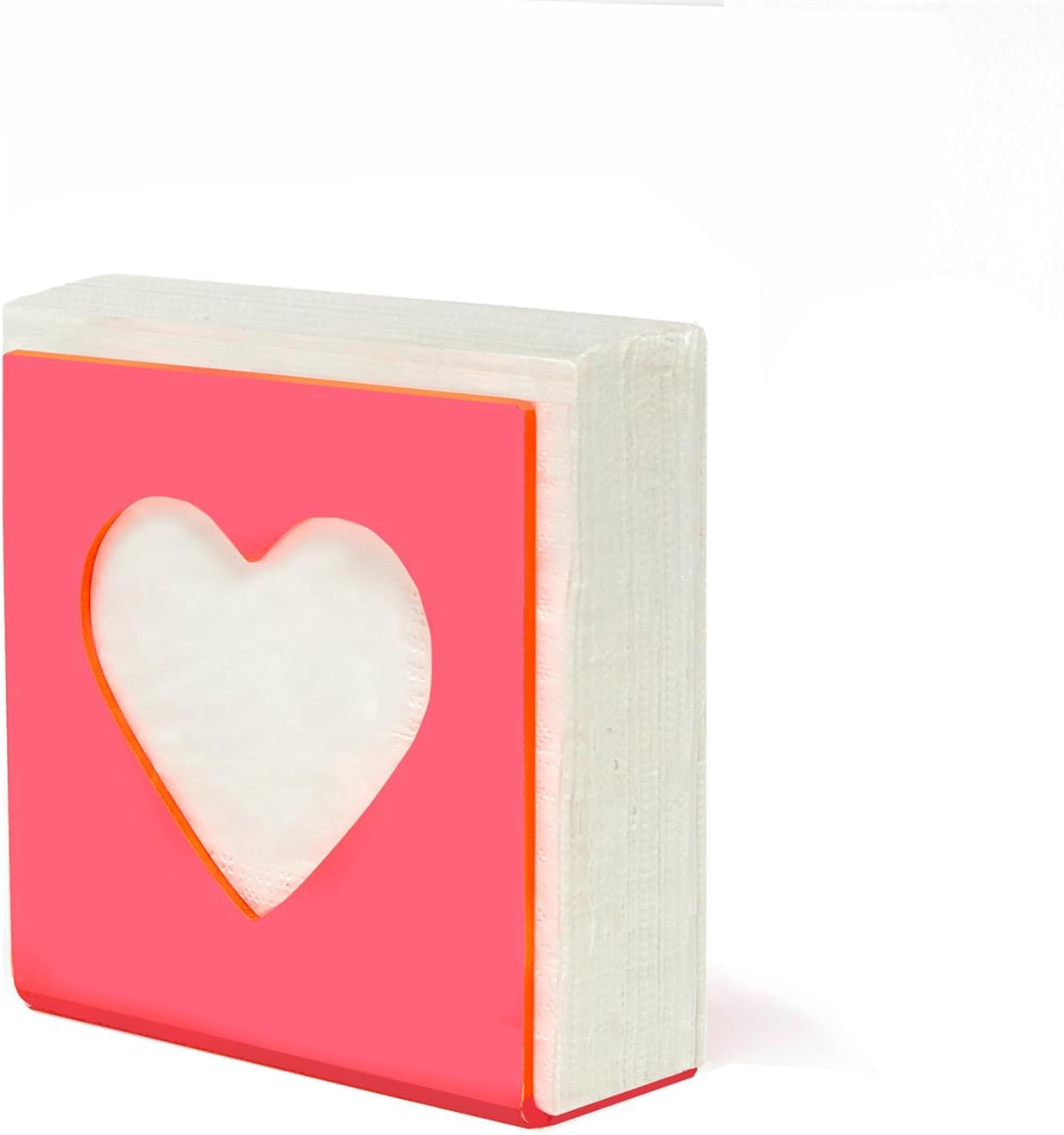 ROYALITA Acrylic Heart Napkin Holders for Tables - Cute Napkins Dispenser