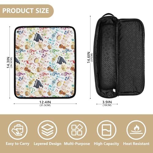 Bolsa de viaje para herramientas de cabello coloridas con diseño 2 en 1 miniatura 4