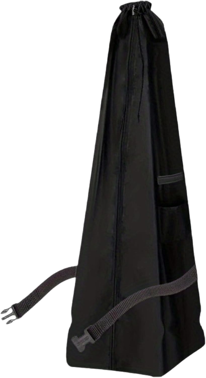 Decorative Vacuum Cleaner Covers Waterproof Upright Vacuum Cover with Mesh Vents Drawstring Convenient Handle Black